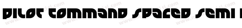 Pilot Command Spaced Semi Ital Regu字体转换